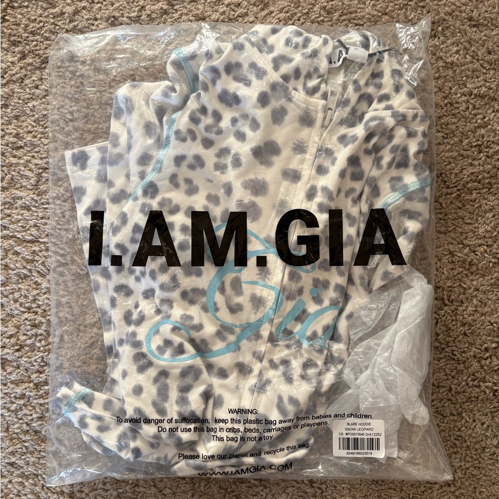 I.AM.GIA Snow Leopard Blare Hoodie